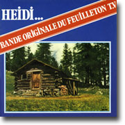 Pochette du 45 tours ditribu en Suisse romande montrant une photo du chalet du grand-pre de Heidi